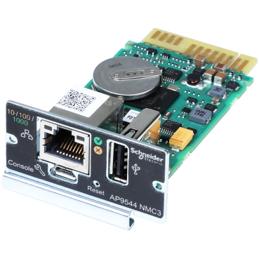 Device monitoring and management, Network Management Cards, NMC3 for Easy UPS On-Line, secure remote UPS monitoring and manag
