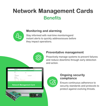 Device monitoring and management, Network Management Cards, NMC3 for Easy UPS 3S, 3M, 3L, Galaxy 3L & Galaxy PW, remote UPS m